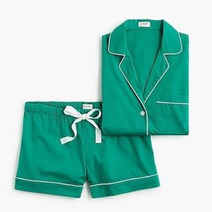 J. Crew Short-Sleeve Cotton Pajama Set - XL